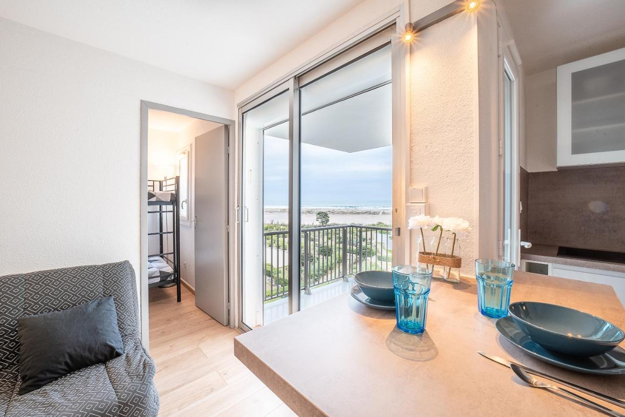 Le Bleu Soleil - Bel Appt Pour 4 Vue Mer Le Barcares Exterior photo